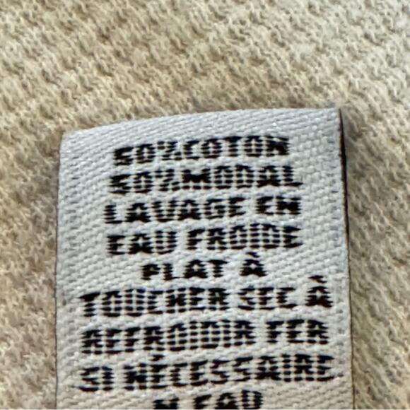 LAmade cream white lattice front hoodie top size extra small XS b16 - Picture 3 of 4